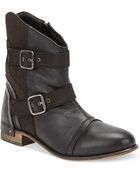 Naughty Monkey Short And Stout Leather Ankle Boots - Lyst