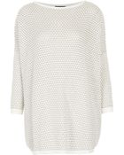 Topshop Knitted Tulip Stitch Jumper - Lyst