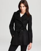 Via Spiga Scarpa Double Breasted Wool Blend Coat - Lyst