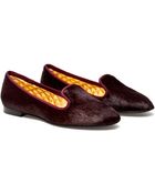 Avec Moderation Calf Hair Dress Slippers - Lyst