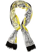 Kate Spade New York Map Scarf - Lyst