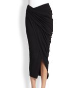 Donna Karan New York Draped Sarong Skirt - Lyst