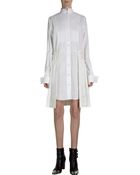 Sacai Pleated Skirt Tux Shirt Dress - Lyst