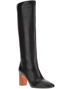 Chloé Knee High Leather Boot - Lyst