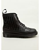 Dr. Martens Mens Marcus Croco Boots - Lyst