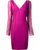 Emilio Pucci Lace Sleeve Dress - Lyst