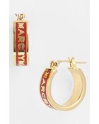 Marc By Marc Jacobs Classic Marc Hoop Earrings - Lyst