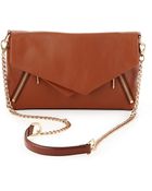 Pour La Victoire Nouveau Leather Clutch Bag Coffee - Lyst