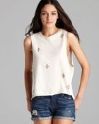 Chaser Tank - Tribal Embellished Muscle - Lyst