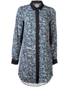Sea Floral Shirt Dress - Lyst