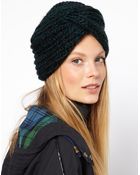 Asos Asos Knitted Turban Hat - Lyst