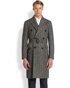 Burberry Fairwood Wool Coat - Lyst
