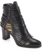 Christian Louboutin Parciparla Cutout Leather Ankle Boots - Lyst