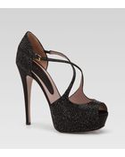 Gucci Lili Evening Platform Pump - Lyst