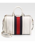 Gucci Vintage Web Medium Boston Bag - Lyst