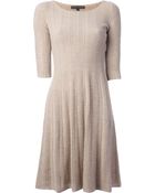 Ralph Lauren Black Label Cable Knit Dress - Lyst