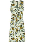 Marni Printed Woolblend Dress - Lyst
