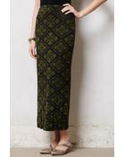 Maeve Fractured Maze Midi Skirt - Lyst