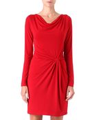Michael Kors Michael Kors Cowl Twist Dress - Lyst
