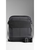 Burberry Small Beat Check Crossbody Bag - Lyst