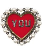 Lanvin Gloria Resin Faux Pearl and Swarovski Crystal Brooch - Lyst