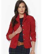 Lauren by Ralph Lauren Suede Jacket - Lyst