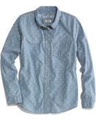 Madewell Dotted Chambray Boyshirt - Lyst