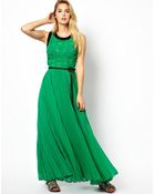 Manoush Stretch Pleated Maxi Dress - Lyst