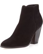 Dolce Vita Hayla Suede Ankle Boot Black - Lyst
