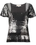 MICHAEL Michael Kors Sequin Top - Lyst