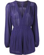 Motel Rocks Motel Rocks Zigzag Jumpsuit - Lyst
