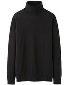 Uniqlo Extra Fine Merino Polo Neck Sweater A - Lyst