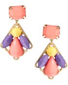 Asos Asos Mini Fan Earrings - Lyst