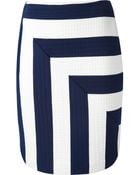MSGM Msgm Striped Skirt - Lyst