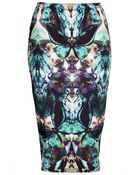 Topshop Moth Tube Skirt - Lyst