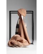 Burberry Check Wool Cashmere Stole - Lyst