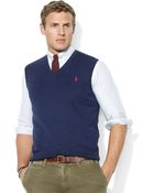 Polo Ralph Lauren V-Neck Merino Wool Sweater Vest - Lyst