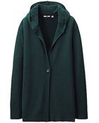 Uniqlo Cashmere Blend Hooded Cardigan - Lyst