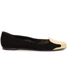 Alexander McQueen Metal Cap Slipper - Lyst