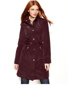Michael Kors Bucklecollar Belted Trench Coat - Lyst