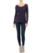 Rag & Bone Belarus Raglan Pullover Eggplant - Lyst