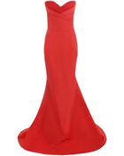 Alexander McQueen Asymmetric Bustier Gown - Lyst