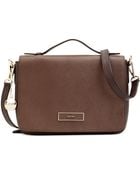 DKNY Saffiano Flap Shoulder Bag - Lyst
