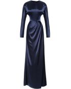 Prabal Gurung Silk satin Gown with Open Back - Lyst