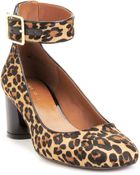 Nine West Servina Ankle Strap Mid Heel Pumps - Lyst