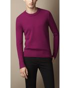 Burberry Elbow Detail Cashmere Sweater - Lyst