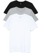 Calvin Klein 3 Pack Tricolor Crew Undershirts - Lyst