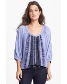 Free People Days Of Romance Peasant Top - Lyst