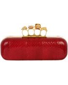Alexander McQueen Whip-snake Knuckle-box Clutch - Lyst