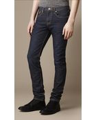 Burberry Shoreditch Raw Skinny Fit Jeans - Lyst